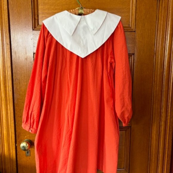 & OTHER STORIES + Sindiso Khumalo ~Detachable Collar Orange Midi Dress 8 (NWT) - Picture 2 of 7